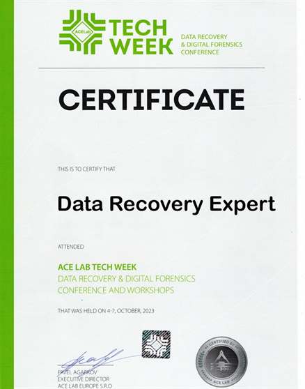 ACE Data Recovery Training 2023